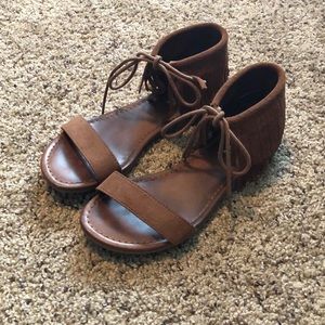 Mia Tie Tassel Sandals